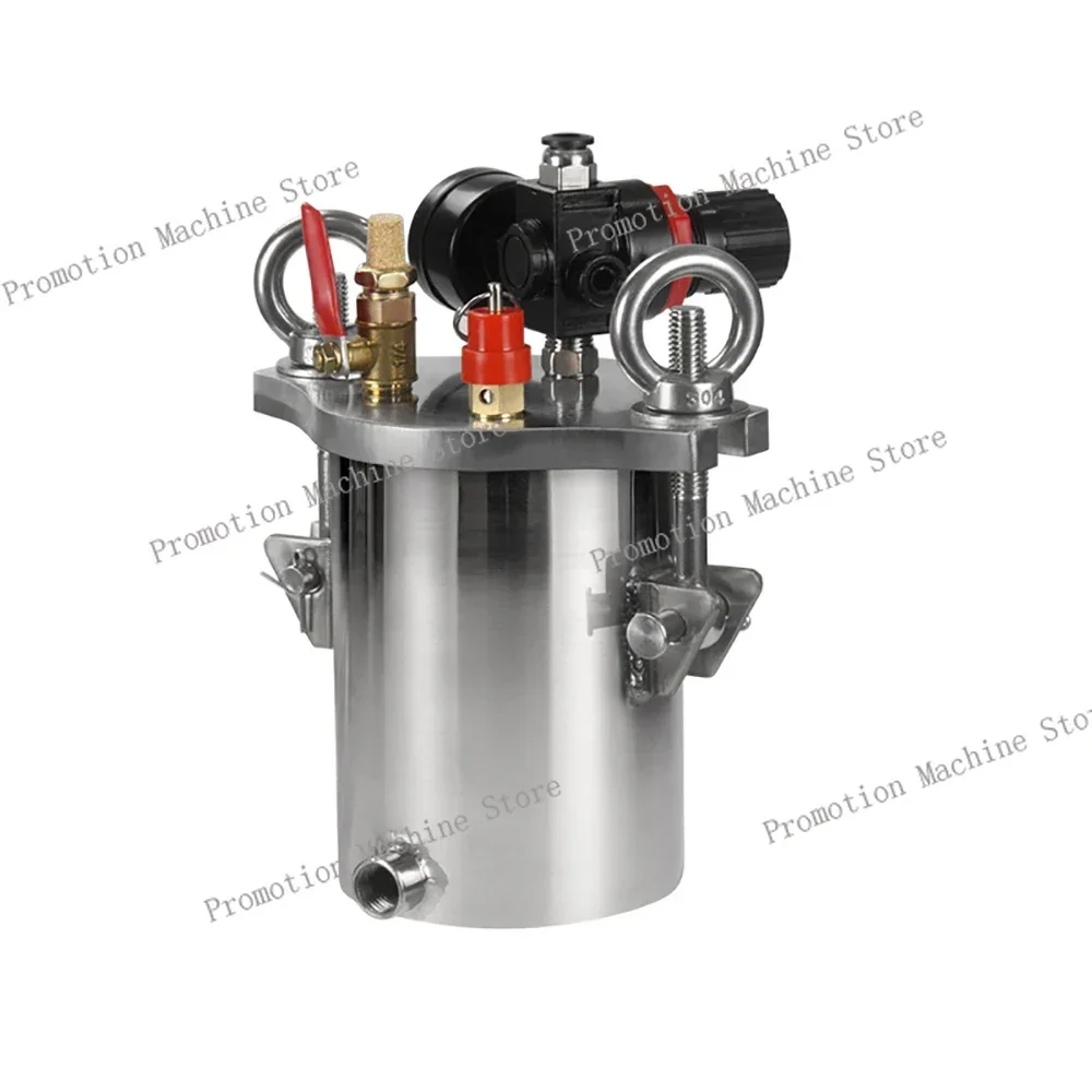 

304 Stainless Steel Glue Dispensing Machine Pressure Tank 0.5L Storage Barrel with Pressure Regulating Valve BB