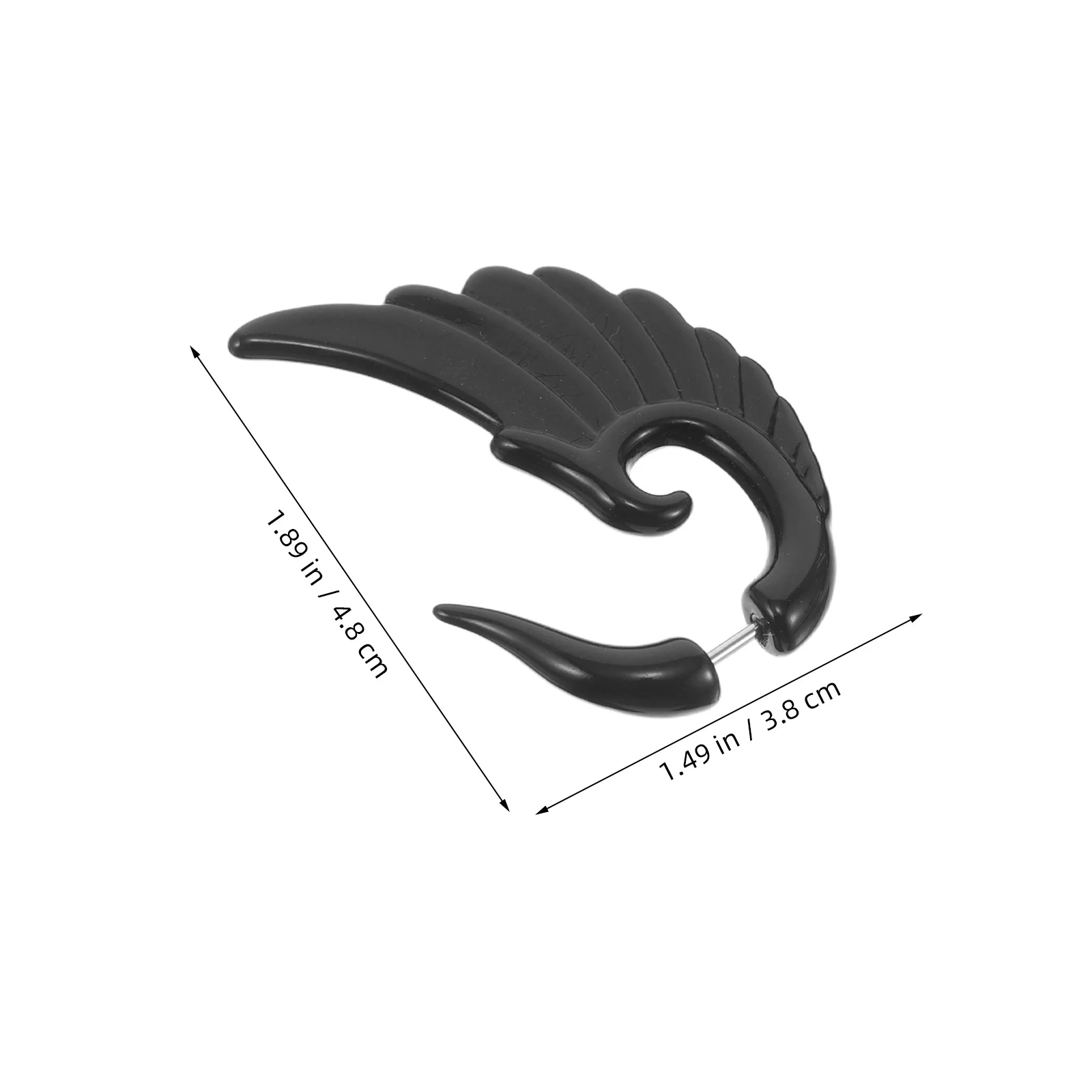 1 paar acryl oorbellen heren mode comfortabel lichtgewicht huidbestendig voor dagelijkse outfits feesten optredens