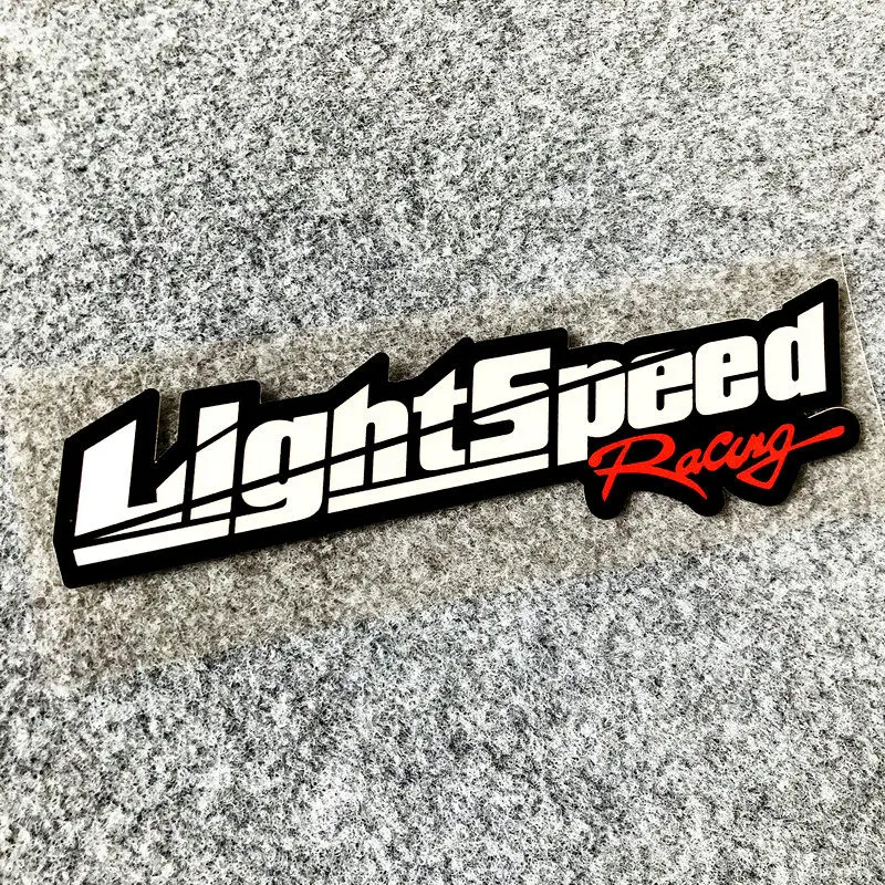 

Светоотражающая виниловая наклейка в стиле JDM LightSpeed, водонепроницаемая, для украшения автомобиля, окон и кузова