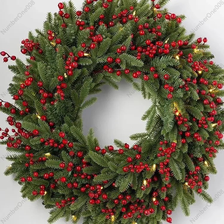 

Christmas Wreath 50/60/80 Door Hanging Rattan 2.7 Meters Rattan, Christmas Tree Window Christmas Decoration Supplies