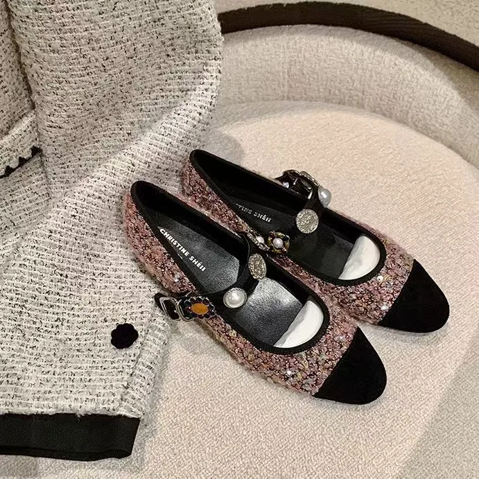 

Flat Shoes for Women in Spring and Autumn 2025 Mary Jane Shoe Women's Wedding Shoes Loafers Women Ladies Shoes Ladies