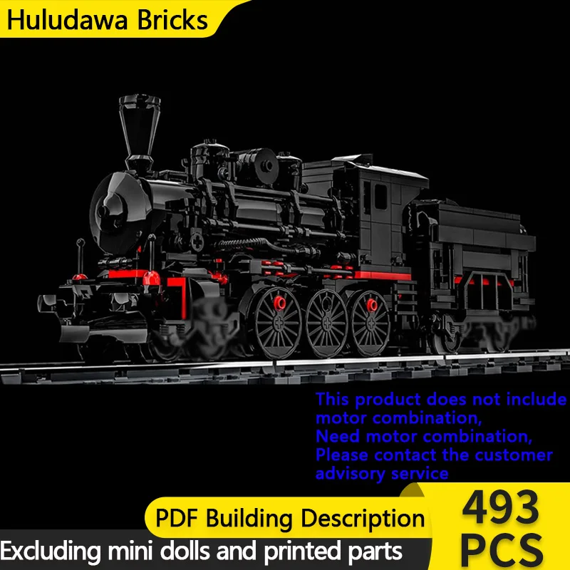 

Конструктор City Car Model MOC: Модульный паровоз 22-071 для железной дороги, развивающая игрушка для детей, подарок на праздники, набор для сборки