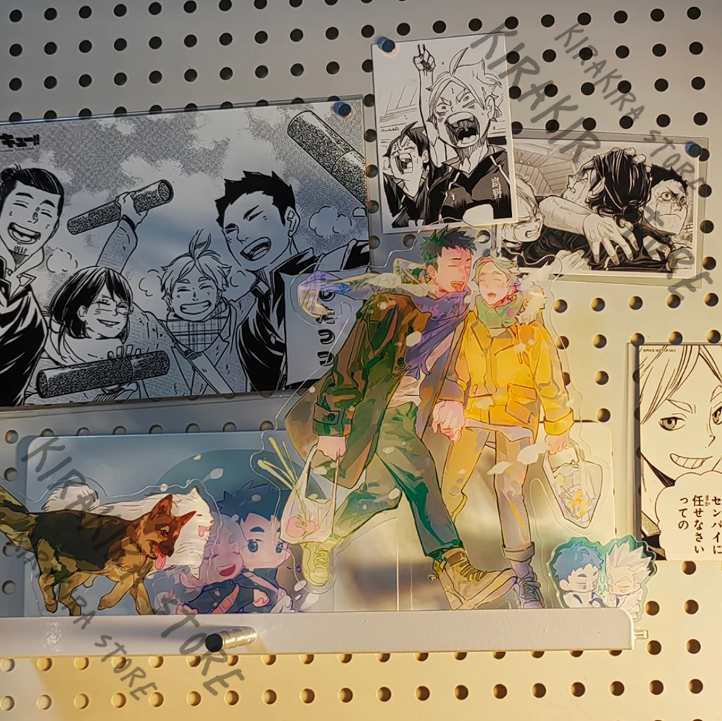

Haikyuu!! Sugawara Koushi Anime Cosplay standing plate Ornaments Transparent Card Acrylic Stand Sign Decoration Gifts 17cm