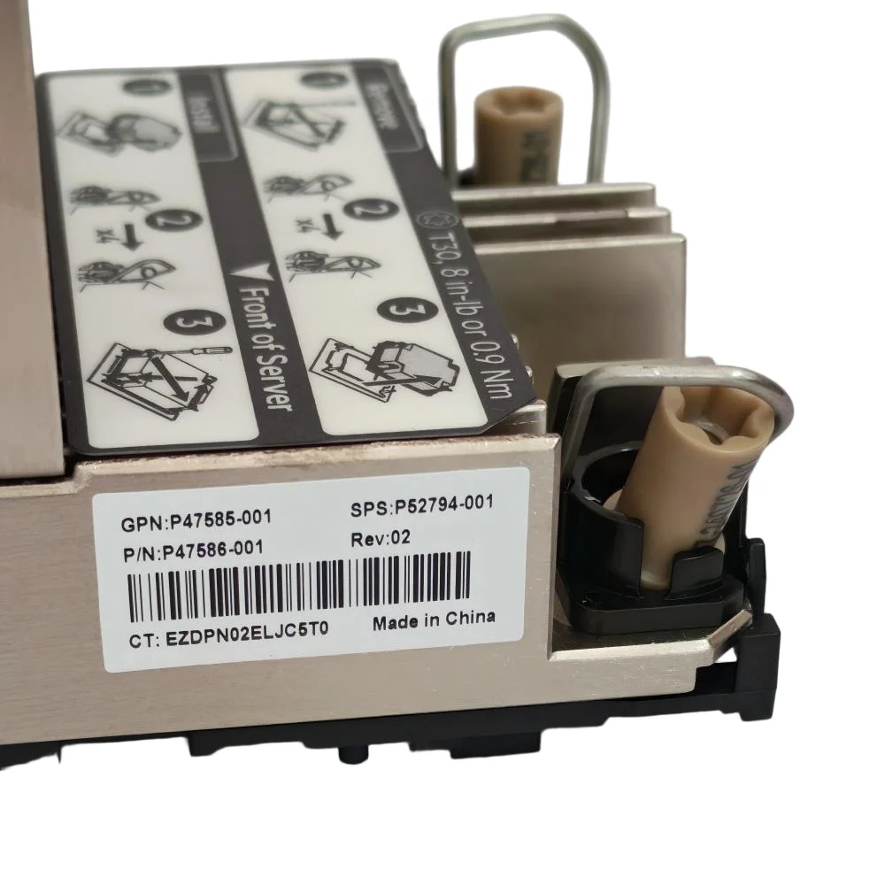 ฮีทซิงค์ซีพียูเซิร์ฟเวอร์สำหรับ ML350 G11 P47585-001 P52794-001 P47586-001 ฮีทซิงค์ระบายความร้อนซีพียูพร้อมขายึดซีพียู ใหม่