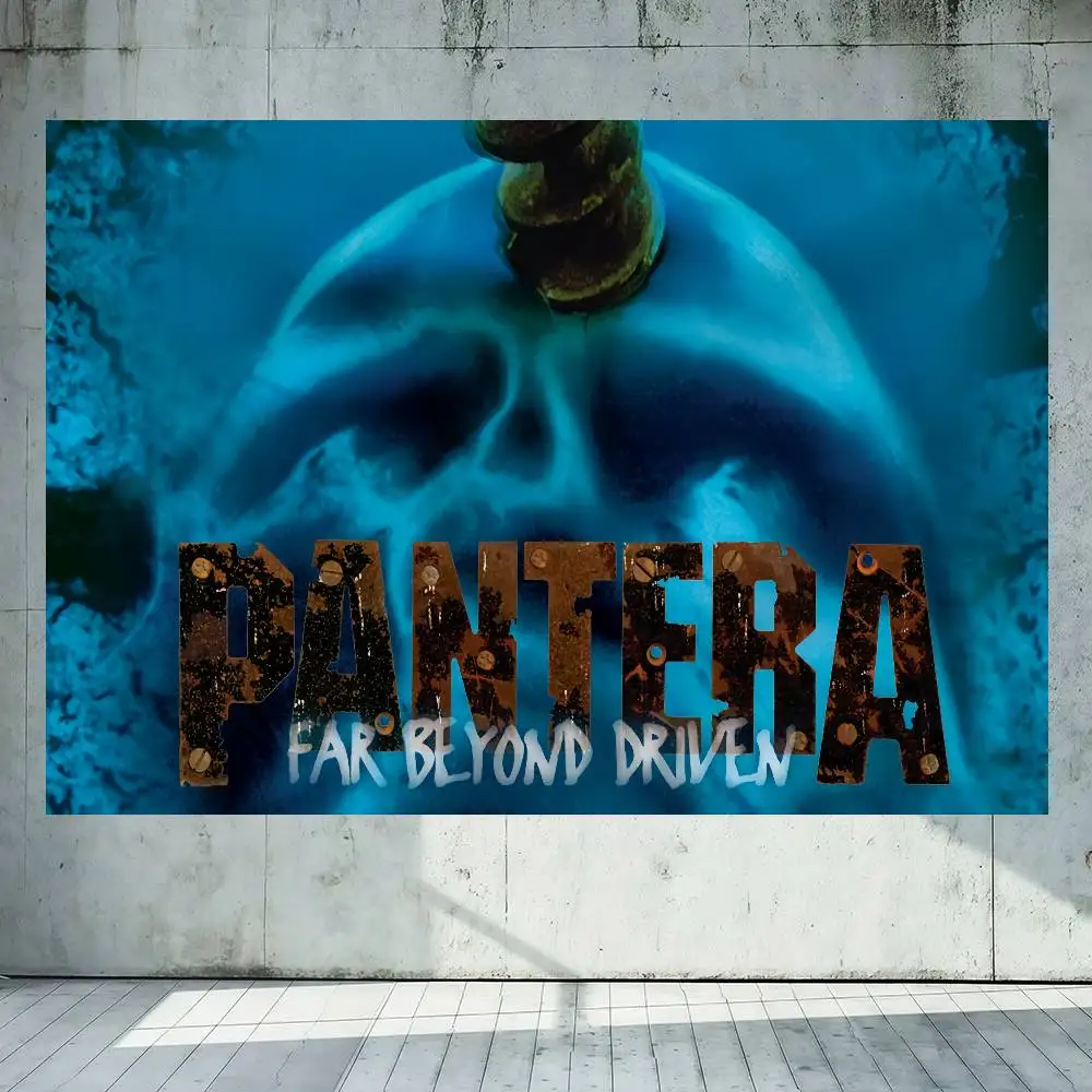 Band P-Pantera Cowboys From Hell  Flag Decoration Outdoor Picnic Party Home Camping Party Art Hanging Banner view 3