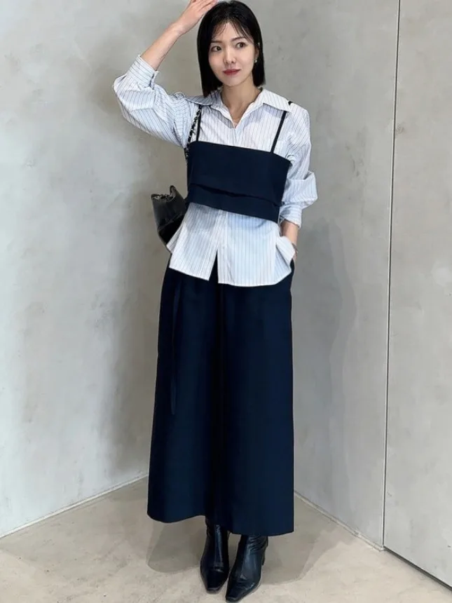 

Многослойный плиссированный жилет в стиле ретро, женская летняя полуюбка с высокой талией и разрезом, модная женская одежда