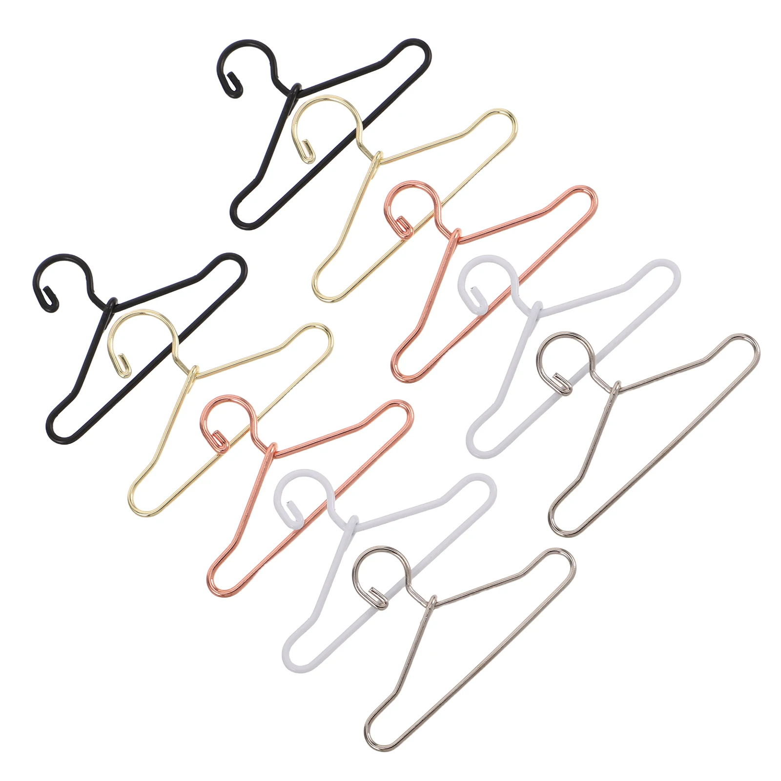 

50Pcs Mini Clothes Hangers for Universal Fit Lightweight for Dollhouse Accessories and Closet Organization
