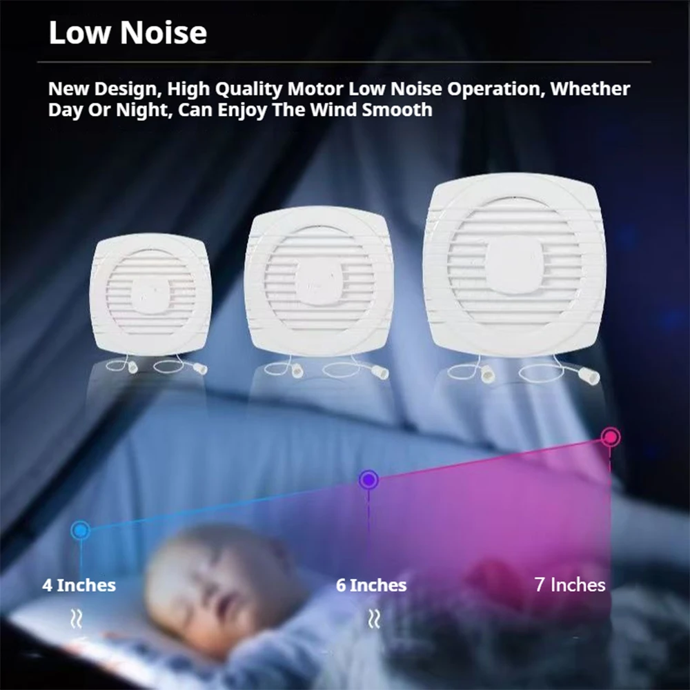 220 В 4/6/7 дюймов 110/150/180 мм бесшумный вентилятор сильный вытяжной вентилятор для оконной стены ванной комнаты туалета на кухне