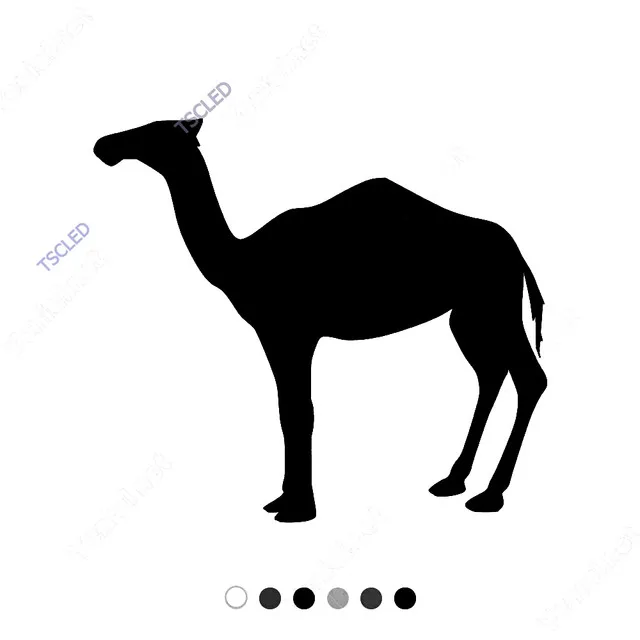 

Neck Curve Camel Sticker 15cm