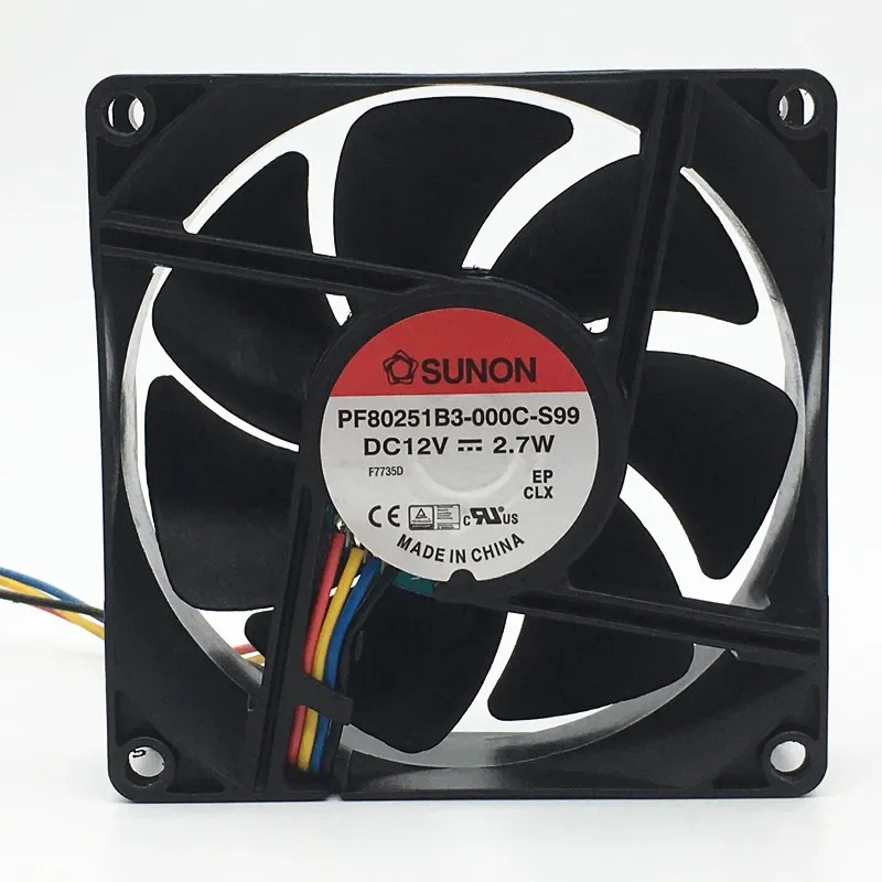 

Ltsf For SUNON PF80251B3-000C-S99 DC 12V 2.7W 80x80x25mm 4-Wire Server Cooling Fan8cm