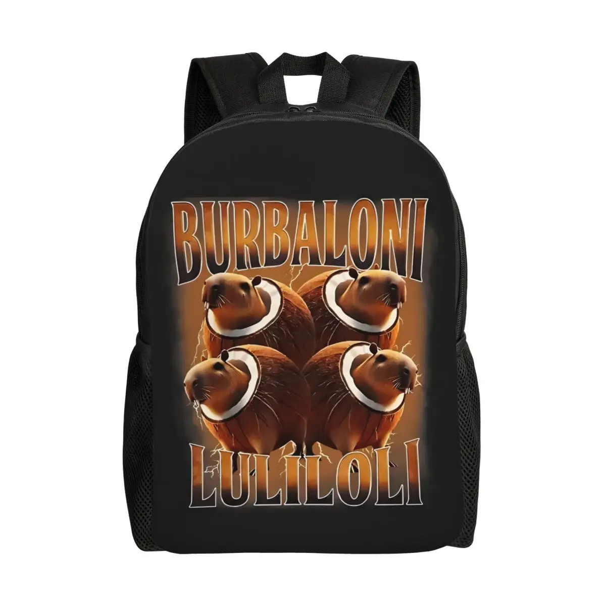 

Итальянский рюкзак Brainrot на заказ для женщин и мужчин, водонепроницаемый школьный рюкзак с животными, сумка с мультяшным принтом, сумки для книг