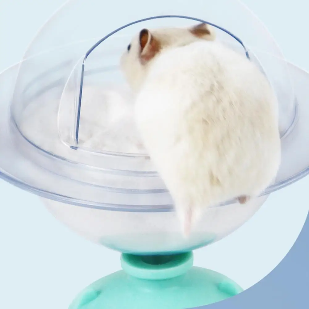 

Hamster Digging Sand Panoramic Hamster Bath Detachable Transparent Hamster Bathroom Cage Accessories for Easy Sand Bathing Small