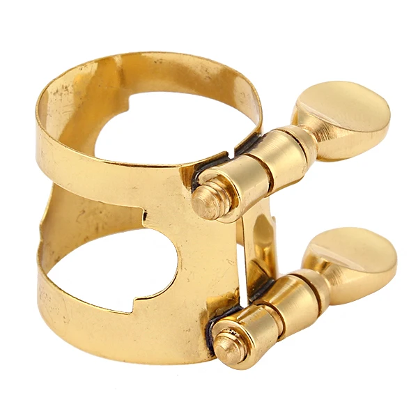 Metal Ligature With Double Screws Adjust Fits For Soprano Saxophone Mouthpiece