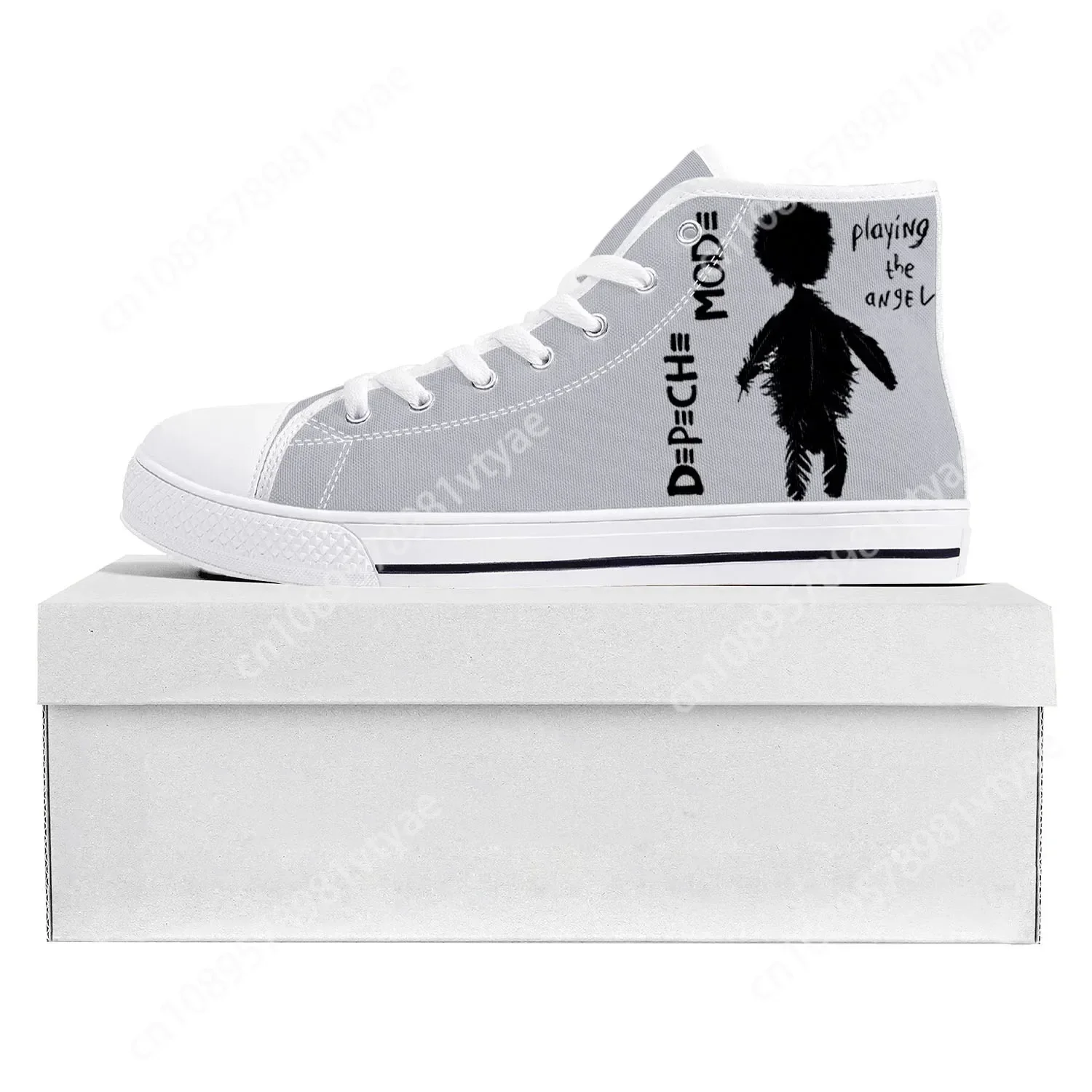 

Depeche Rock Band Mode High Top High Quality Sneakers Mens Womens Teenager Canvas Sneaker Casual Couple Shoes Custom Shoe White