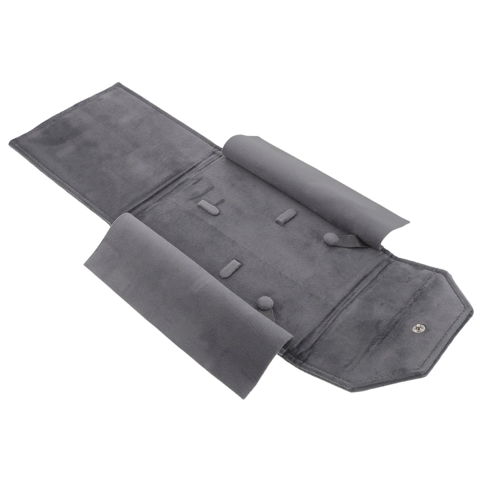 

Органайзер для украшений, дорожный мешочек для хранения ювелирных изделий, серый, с застежкой на пуговицах, портативная сумка для хранения украшений, подарок на свадьбу, для подружки невесты, на Рождество