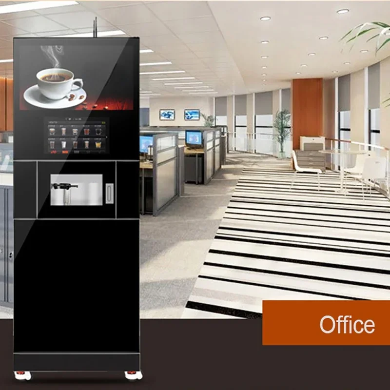 Professional commercial Coffee&Tea Fully Automatic bean to cup coffee machine hotel self service vending machine factory