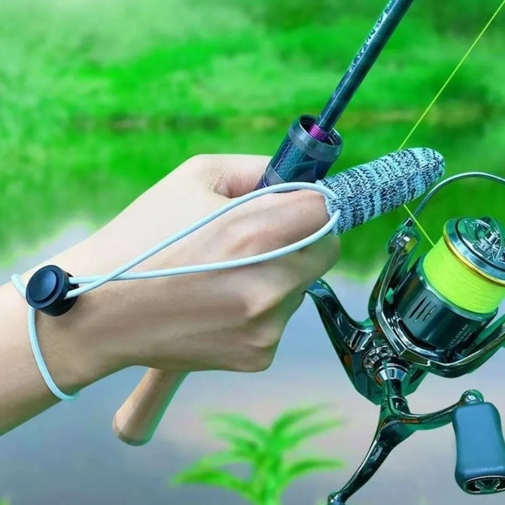Anti-Slip Fishing Single Finger Gloves Breathable with Elastic Band Anti-Cut Fishing Gloves Cap Wear-resistant
