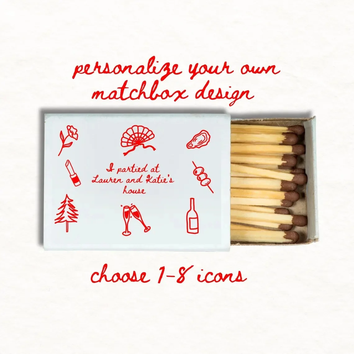 

Custom Matchbox Design for Wedding Bridesmaid Gift Wedding Favor Personalized Matches Unique Gift Matchbook Gift Custom Matchboo