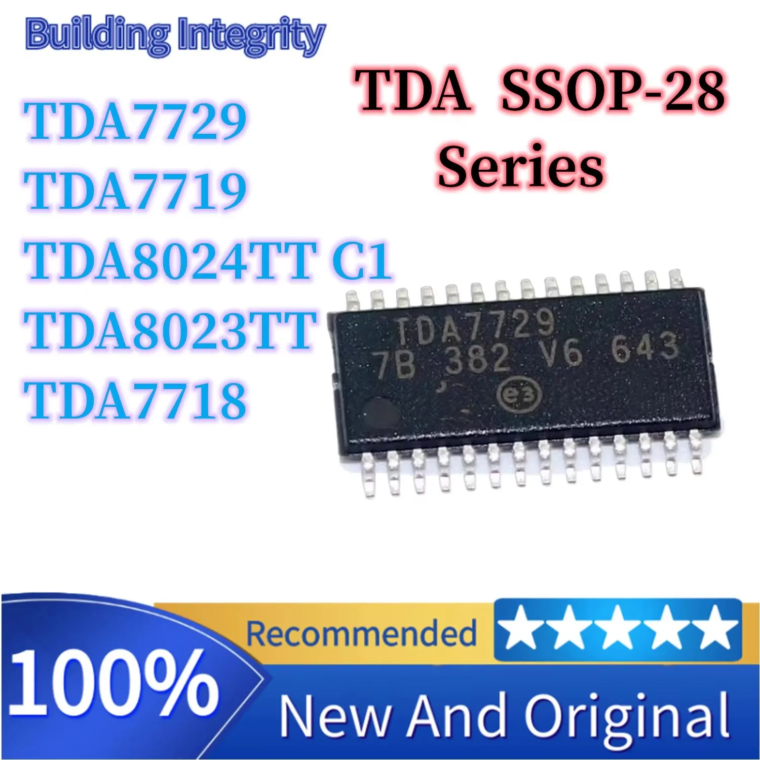 TDA7729 TDA7719 TDA7718 TDA7718B TDA8023TT TDA8024TT/C1 single chip microcomputer MCU package TSSOP-28