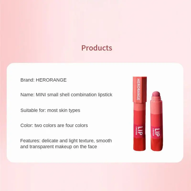 Lápiz labial Mini combinación de cuatro colores lápiz labial Blanco liso terciopelo mate juego de lápiz de brillo de labios multicolor maquillaje para el cuidado de los labios regordetes