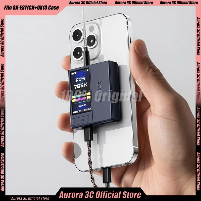 Кожаный чехол Fiio SK-ESTICK и QX13, оригинальный магнитный защитный чехол, портативный защитный чехол со специальным декодированием ушного усилителя Кожаный чехол Fiio SK-ESTICK и QX13, оригинальный магнитный защитный чехол, портативный защитный чехол со специальным декодированием ушного усилителя
