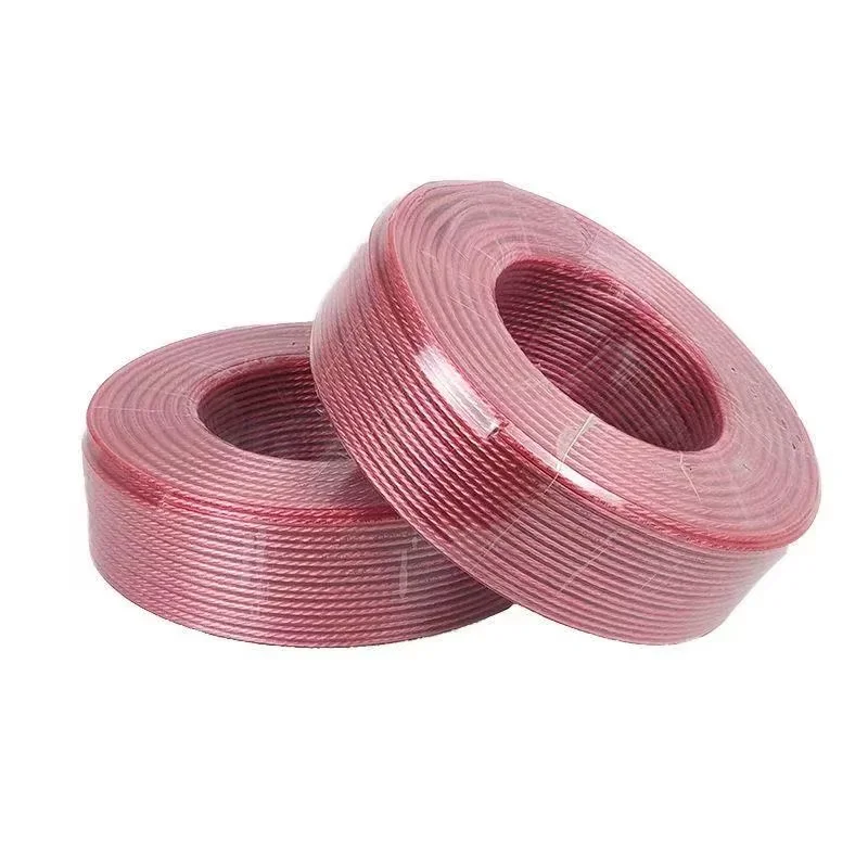 كابل صوت عالي DIY كابل صوت هاي فاي سلك صوت نحاسي خالي من الأكسجين لمكبر الصوت للمسرح المنزلي KTV DJ System #6