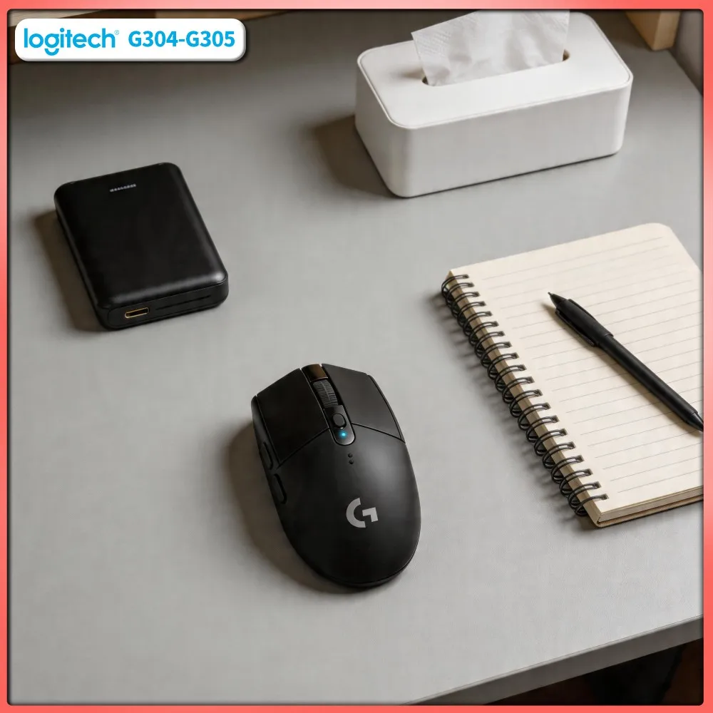 G305 LIGHTSPEED Wireless Mouse, 12000 DPI HERO, 6 Custom Keys, 250h Battery, Logitech PC Mac Gamer Essential Tool Accessory