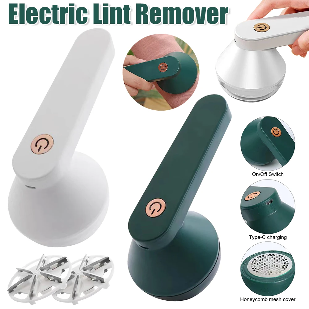 

Electric Lint Remover for Hair Ball Trimmer Anti Pilling Pellet Cut Fluff Machine Fabric Shaver Six Blades Clothes Ball Remover