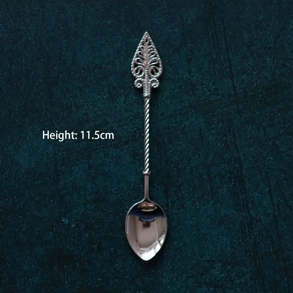 

Multifunctional Retro Zinc Alloy Heat Resistant Tableware Dessert Spoon Coffee Spoon Tea Spoon Sugar Spoon