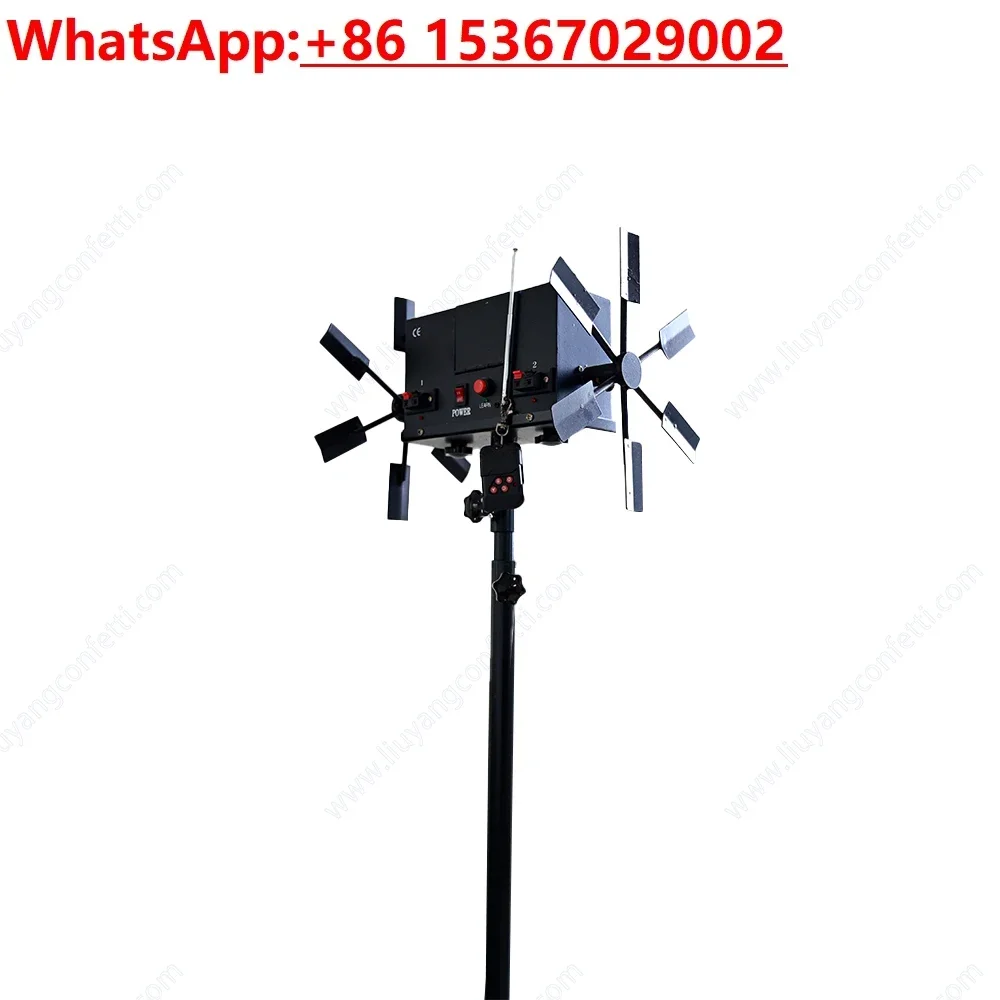 Remote Control Double Wheel Rotate Cold Spark Fountain Stage Effect Machine Wedding Event Marriage Bride Proposal Gender Reveal