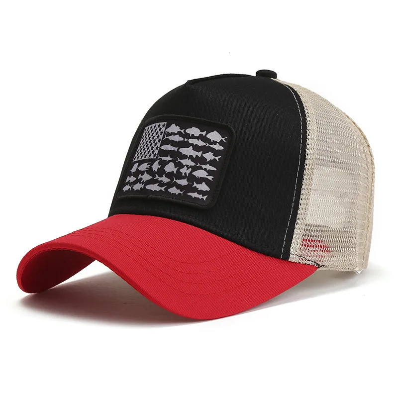 Columbia Unisex-Adult Pfg Fish Flag Mesh Snap Back czapki dla mężczyzn damskie czapki z daszkiem dla mężczyzn