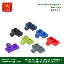 221Pcs/lot 14417 1X2 with Tow Ball on Side Block Moc Color Accessories Compatible with Brick DIY Children's Toy Assembly Parts
