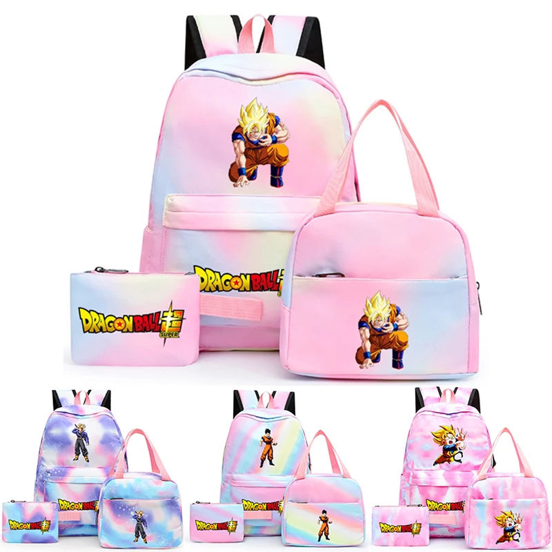 

3 шт./набор, Женский школьный рюкзак с рисунком из аниме «Драконий жемчуг»