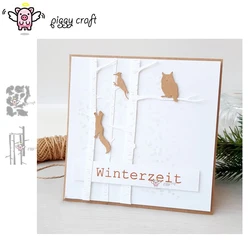 Piggy Craft metal cutting dies cut die mold Branch animal series Scrapbook paper craft knife mould blade punch stencils dies
