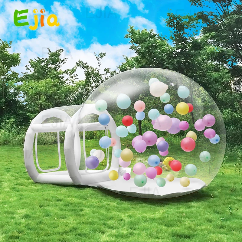 คริสต์มาสลูกโป่งพอง Bubble House กลางแจ้ง 8.2/10FT เกรดเชิงพาณิชย์ PVC Bubble เต็นท์บ้านเครื่องเป่าลมสําหรับงานปาร์ตี้ Decorat