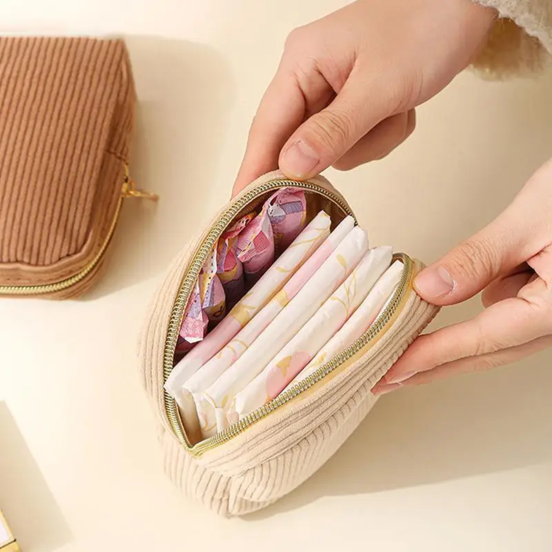 

Fashion Makeup Lipstick Sanitary Napkins Case Mini Cosmetic Storage Pouch Women Ins Travel Organizer Bags Small Pouch