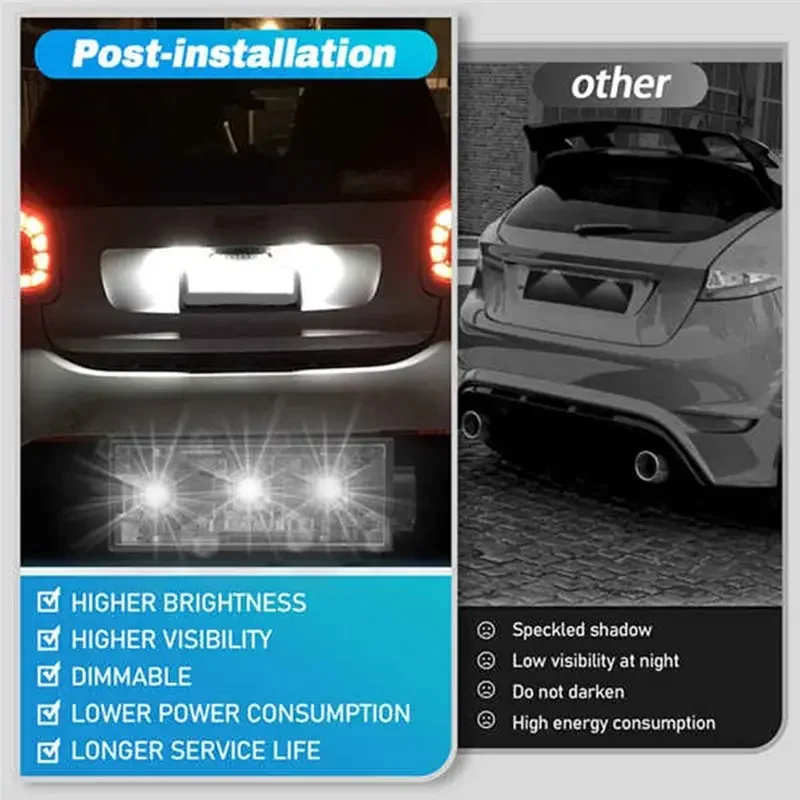 FOR Luz De Matrícula Para Renault Clio 8200480127 Laguna 2 Megane 3 Twingo Master Vel Satis Wind Trafic Twizy