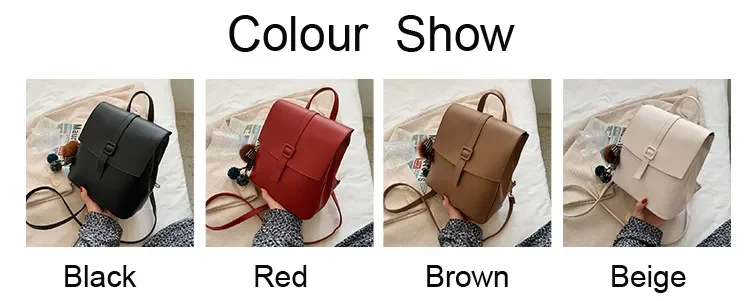 2024 New Design Multifunction Backpack Small School Bag for Teenage Girls Fashion Female Bagpack Women Leather Backpacks Mochila