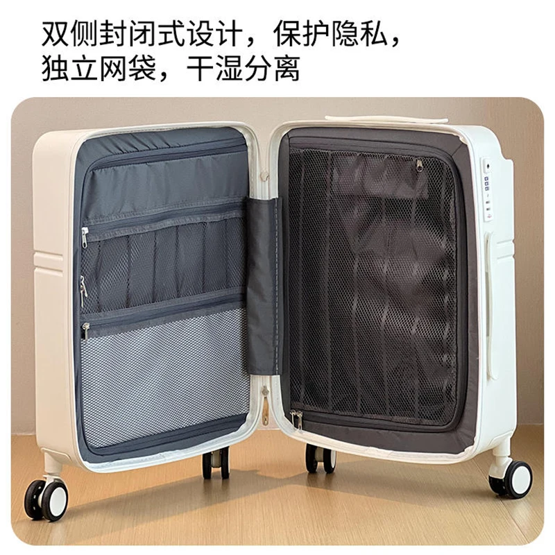 New wide trolley luggage Women\'s trolley suitcase 20/24 \