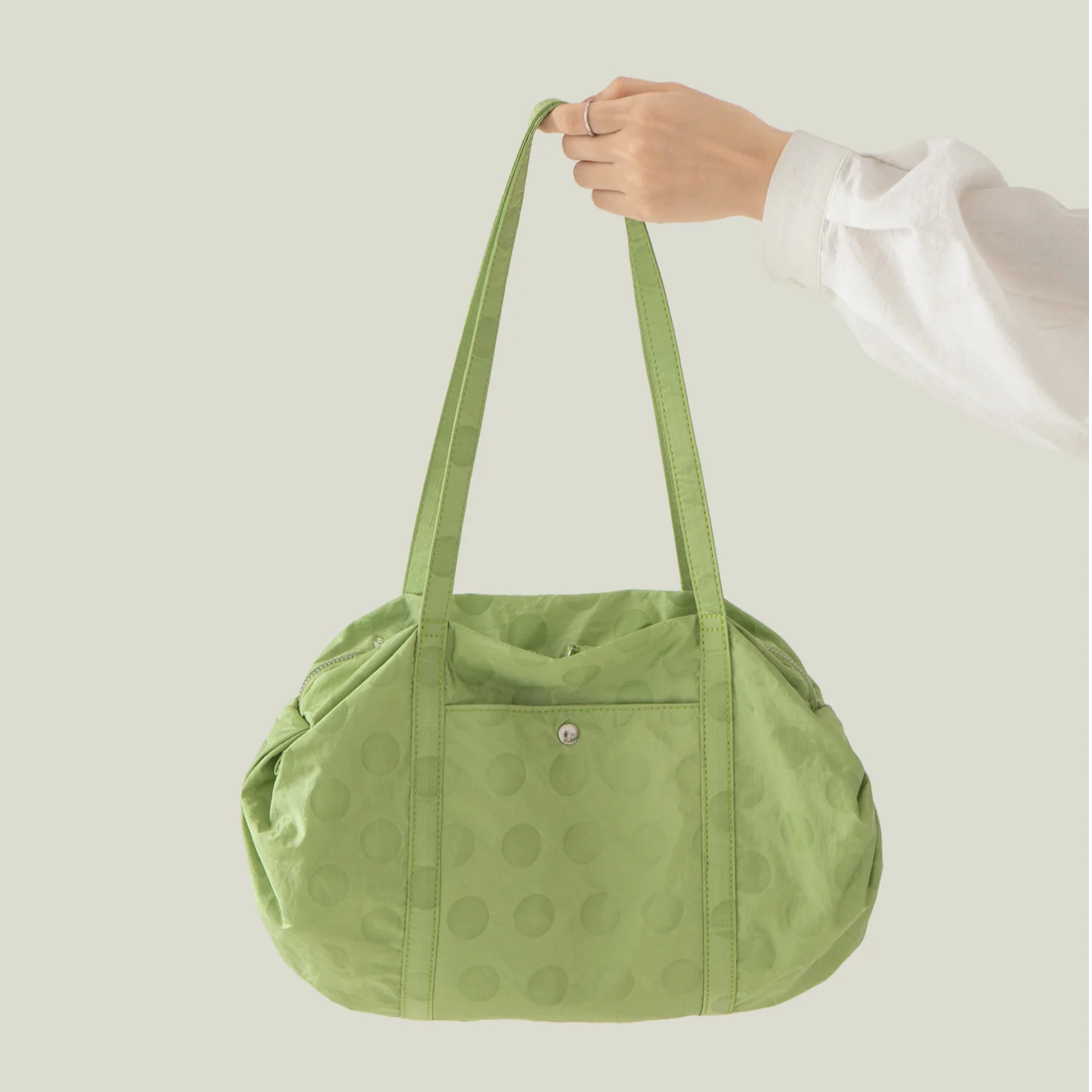 

Lightweight Simple Large-capacity Daily Commuter Tote Bag With Polka Dot Design Fashionable Versatile Handbag/shoulder Bag