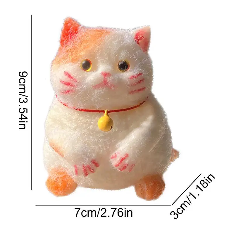 Stress Toy Cat For Kids Cute Cat-Shape Fidget Ball Mochi Animal Pinch Family Fun Game Relief Sensory Toys For Kids Girls Boys