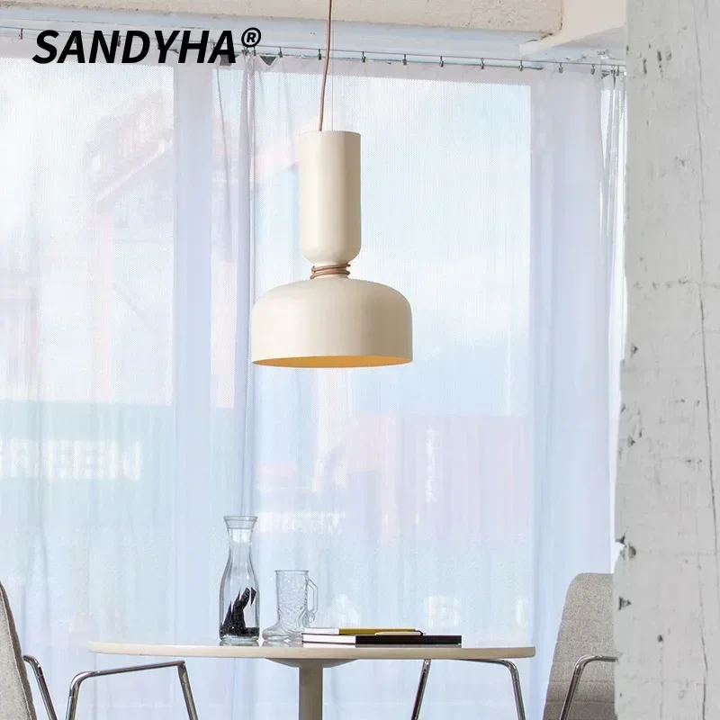 SANDYHA Nordic Minimalist LED Pendant Lamp Dining Room Bar Lighting Creative Multi Combination Chandelier Modern Home Decor