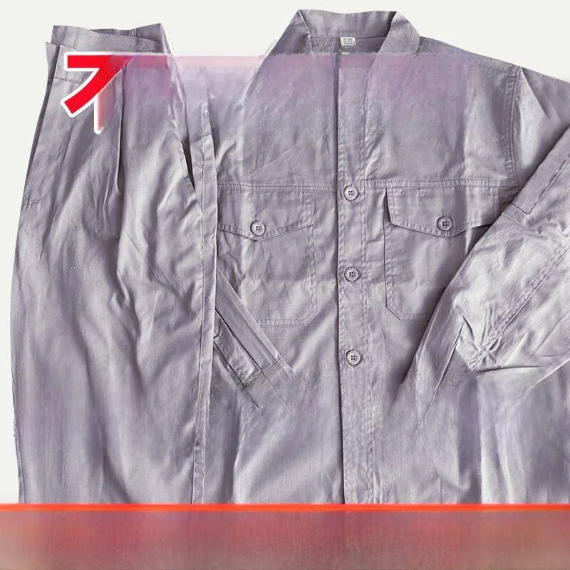 

Summer Pure Cotton Thin Sweat Absorbent Breathable Dir Resistant Welding Workwear Men's Set Fac Workop orm