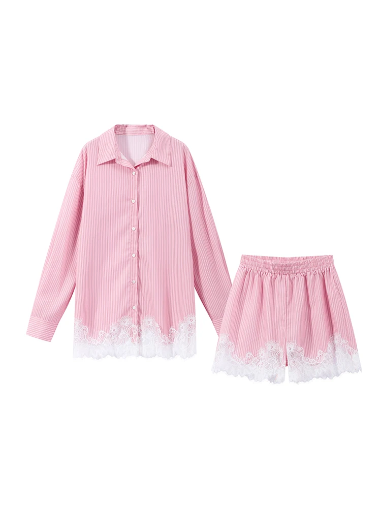 Women Satin Lace Patchwork Dress Long Sleeve O-neck Casual 2026 Spring Female Dresses Casual Solid Beach Robe not contain pearls image 6