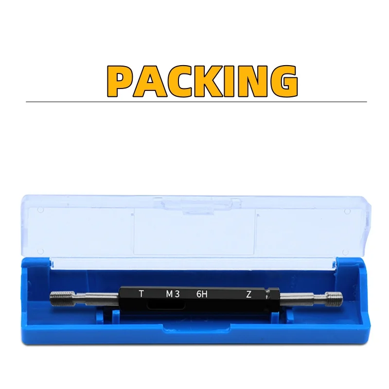 Imagem -06 - Parafuso Métrico Padrão Tooth Thread Plug Gauge Aço 6h Ferramenta de Medição Alta Qualidade Atacado 1pc