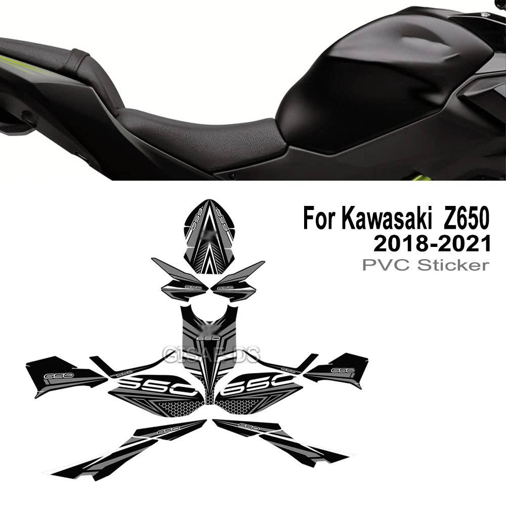 

For Kawasaki Z650 Z 650 Motorcycle Fuel Tank Pad Body Fairing Cover Sticker Protective Kit 2018 2019 2020 2021