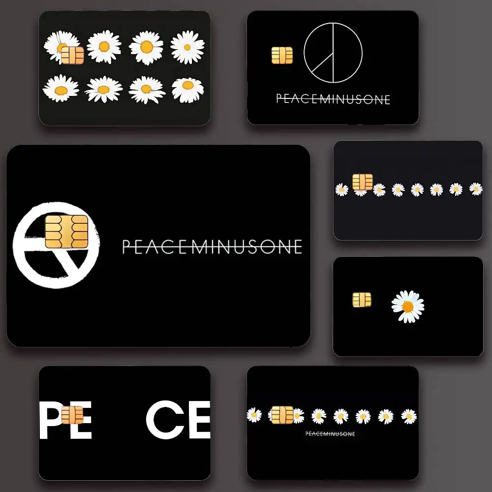 الأزياء الفن P-Peaceminusone بارد المشارك الائتمان الجلد غطاء بطاقة ملصقات 4 قطعة فيلم حافلة تمرير الجبهة الديكور البنك الخصم #1