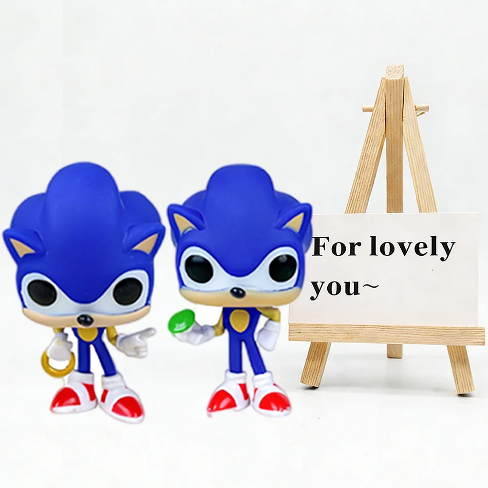 Anime Sonic Action Figures Tails Vinyl Toys Werehog Knuckle Dolls Dr. Eggman Cartoon Figure Model for Birthday Gift - view 2