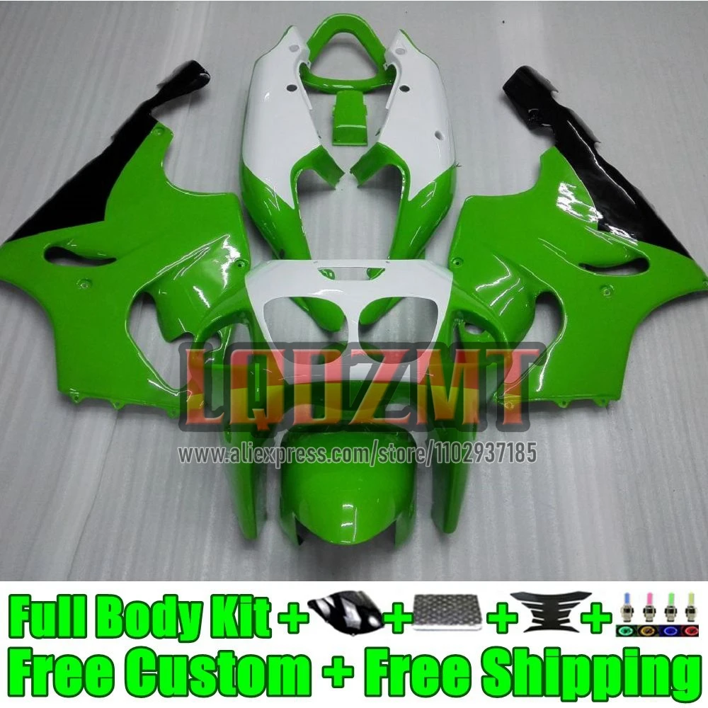 ZX-7R For KAWASAKI NINJA ZX750 ZX 7R 7 R 44No.4 ZX7R 1996 1997 1998 1999 2000 2001 2002 2003 ZX-750 96 03 stock green Fairing