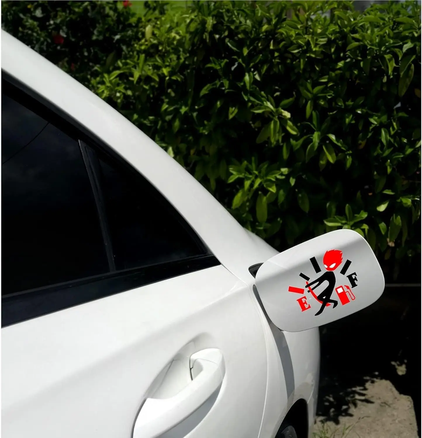 1 قطعة ملصقات السيارات المضحكة ، ملصق استهلاك الغاز العالي ، مقياس الوقود الغاضب لضبط مقياس الوقود ، ملصقات فارغة لقياس الوقود